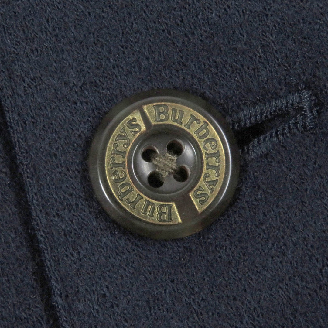 BURBERRY Blouson Outer: 100% wool, Lining: 100% polyester, Lining: 100% cupra Navy mens L Used Authentic