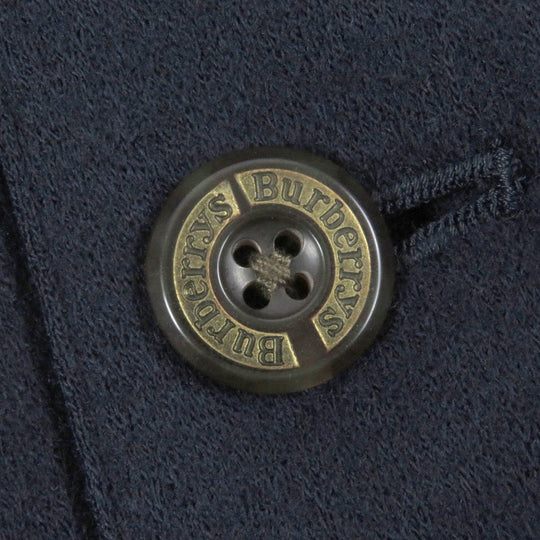 BURBERRY Blouson Outer: 100% wool, Lining: 100% polyester, Lining: 100% cupra Navy mens L Used Authentic