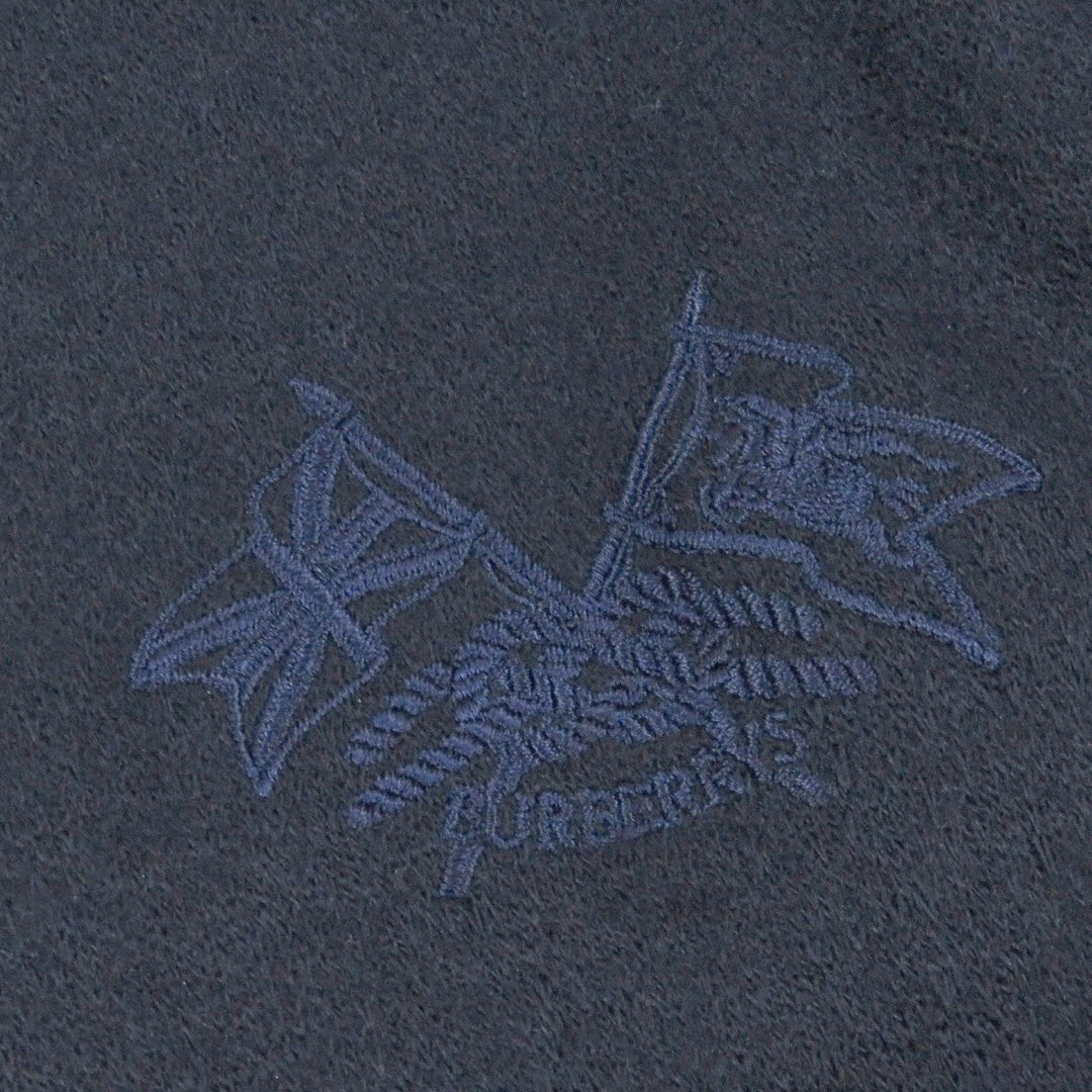 BURBERRY Blouson Outer: 100% wool, Lining: 100% polyester, Lining: 100% cupra Navy mens L Used Authentic