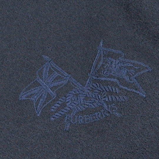 BURBERRY Blouson Outer: 100% wool, Lining: 100% polyester, Lining: 100% cupra Navy mens L Used Authentic