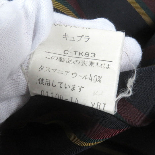 BURBERRY Blouson Outer: 100% wool, Lining: 100% polyester, Lining: 100% cupra Navy mens L Used Authentic