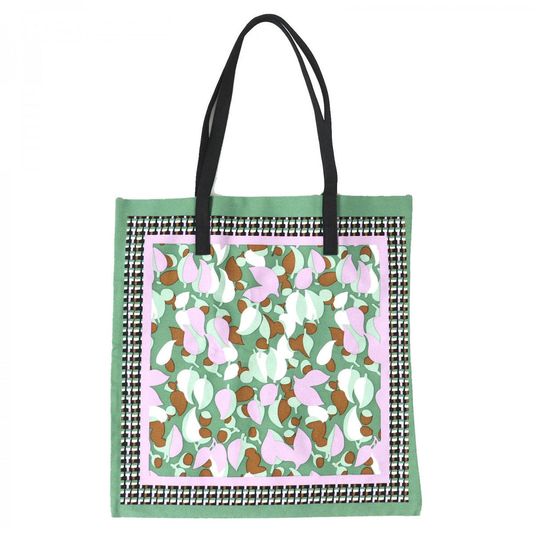 MARNI Tote Bag SHMH0046A0T0000 Main: Cotton, Part: Cowhide Green type FLOWER CAFE Women Used Authentic