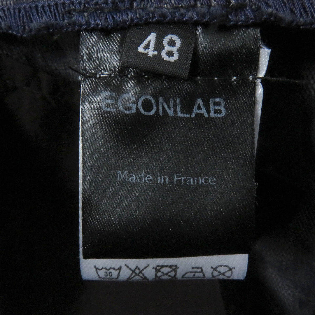 GUCCI Pants Outer: 70% cotton, Outer: 30% polyester, Lining: 100% cotton Blue beige mens 48 Used Authentic