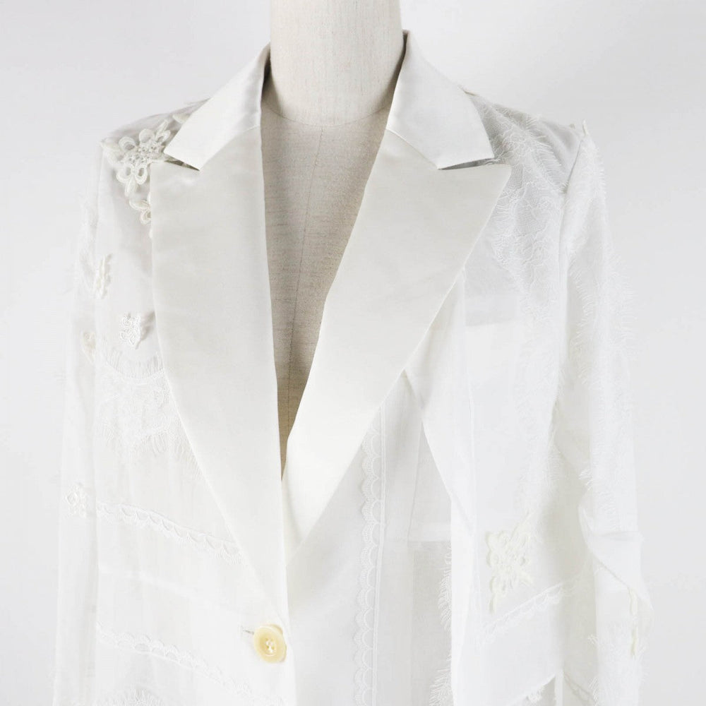 Sacai coat 22-05999 cotton white 2