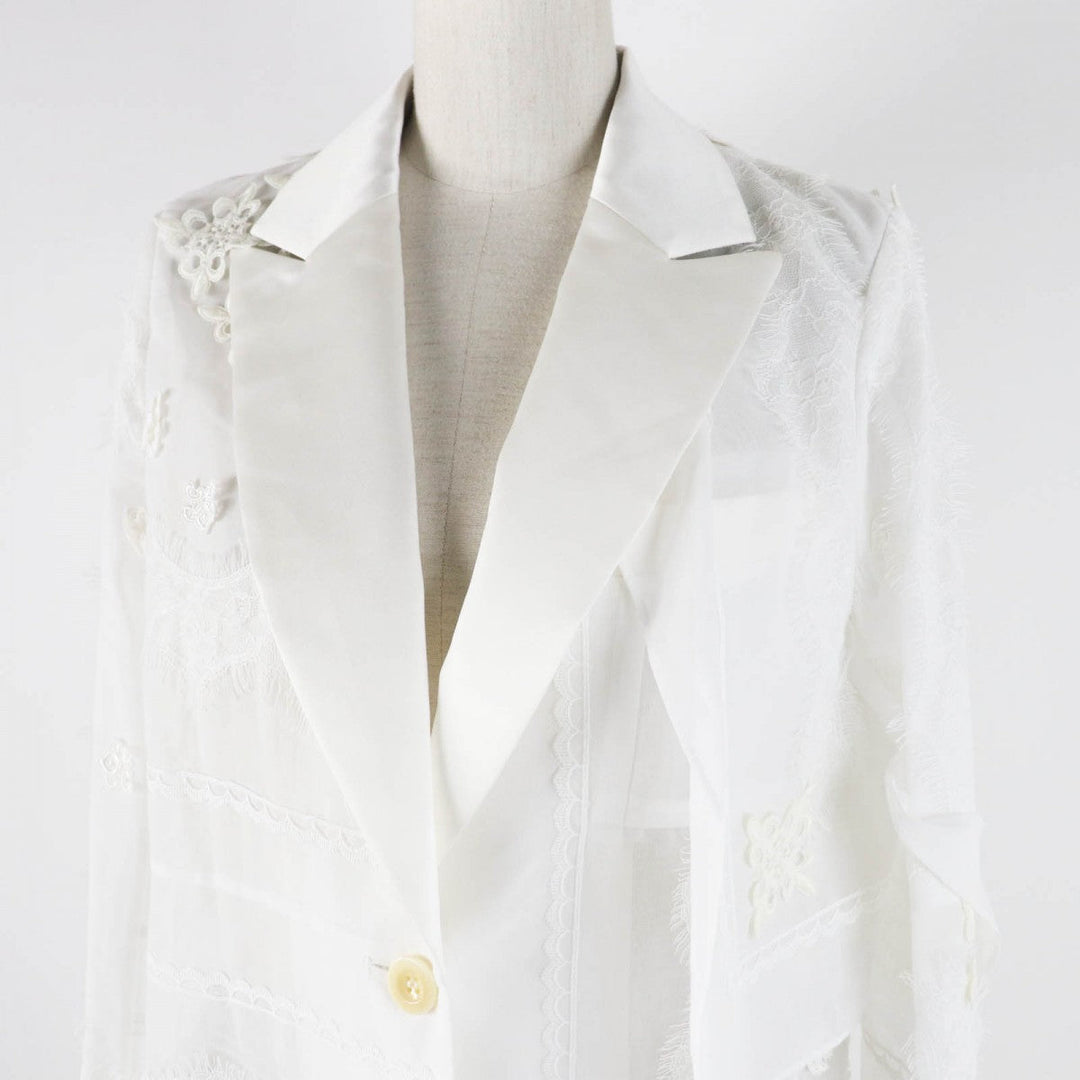 Sacai coat 22-05999 cotton white 2