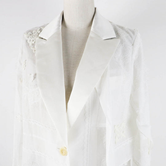 Sacai coat 22-05999 cotton white 2