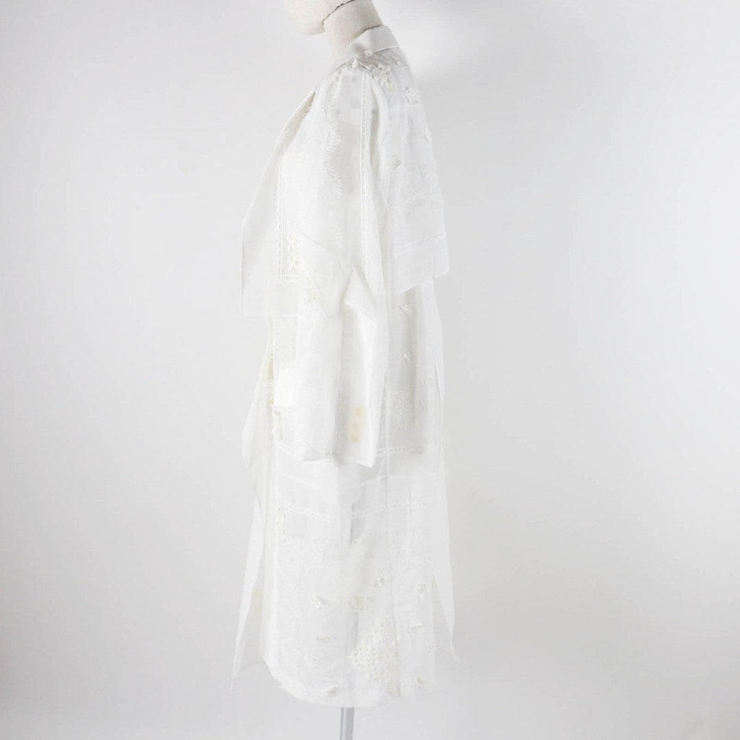 Sacai coat 22-05999 cotton white 2