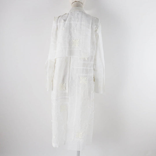 Sacai coat 22-05999 cotton white 2