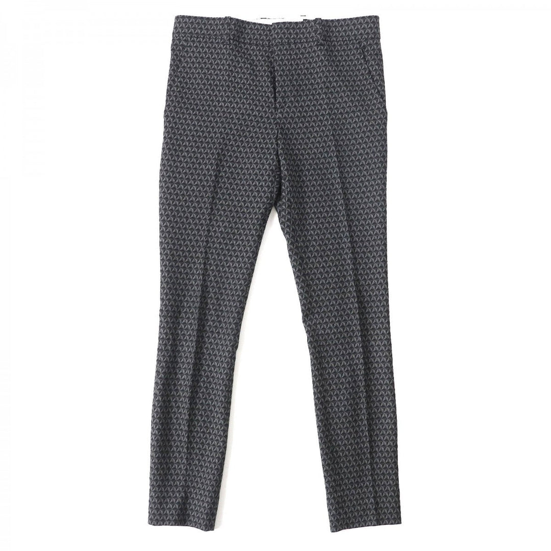 GUCCI Pants 367794 Outer: 55% wool, Outer: 44% rayon, Outer: 1% polyurethane, Lining: 67% rayon, Lining: 33% polyester Black Grey Women 38 Used Authentic