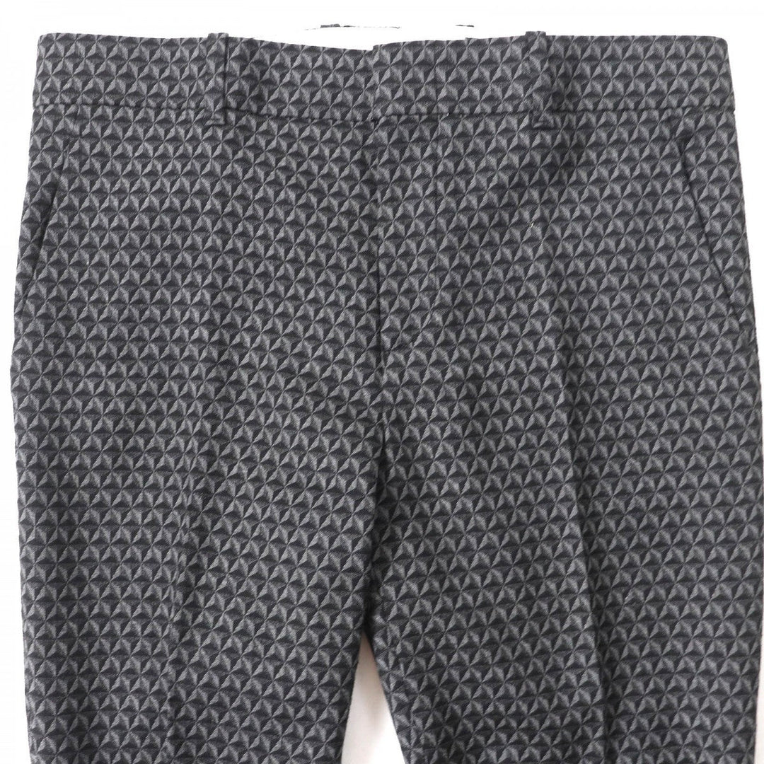 GUCCI Pants 367794 Outer: 55% wool, Outer: 44% rayon, Outer: 1% polyurethane, Lining: 67% rayon, Lining: 33% polyester Black Grey Women 38 Used Authentic