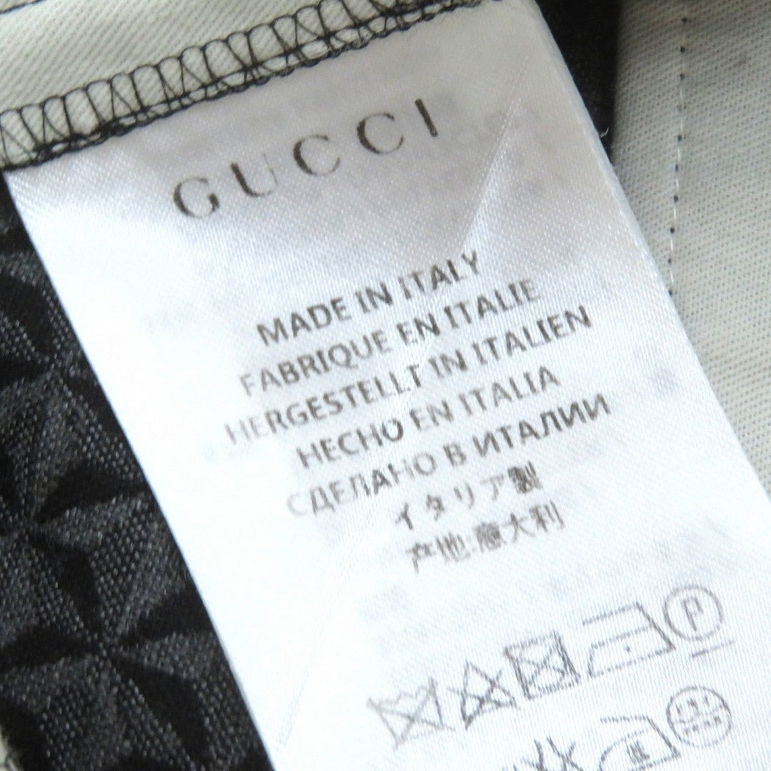GUCCI Pants 367794 Outer: 55% wool, Outer: 44% rayon, Outer: 1% polyurethane, Lining: 67% rayon, Lining: 33% polyester Black Grey Women 38 Used Authentic