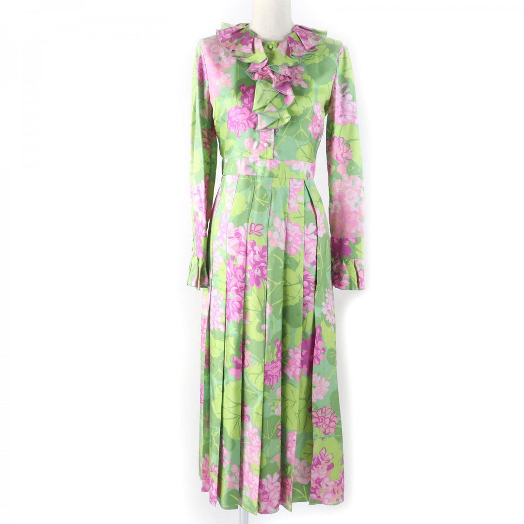 GUCCI one piece 648925 Main: 100% silk multicolor Women 36 Used Authentic