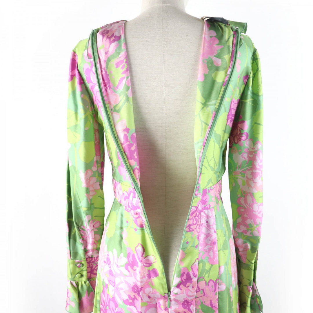 GUCCI one piece 648925 Main: 100% silk multicolor Women 36 Used Authentic