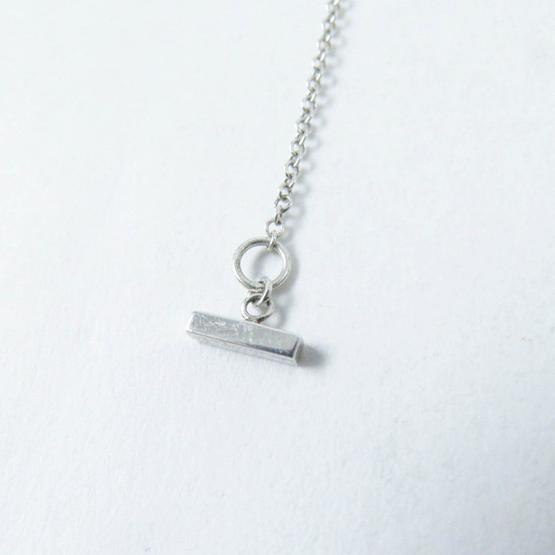 TIFFANY&Co. Necklace Main�FAG925 Silver T Smile Women Used Authentic