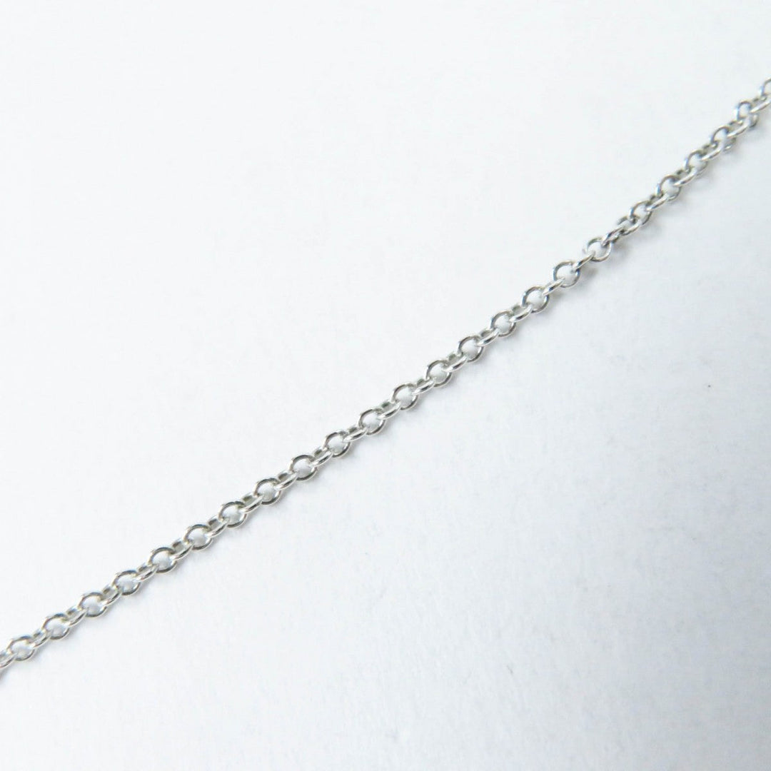 TIFFANY&Co. Necklace Main�FAG925 Silver T Smile Women Used Authentic