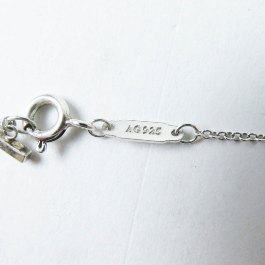 TIFFANY&Co. Necklace Main�FAG925 Silver T Smile Women Used Authentic