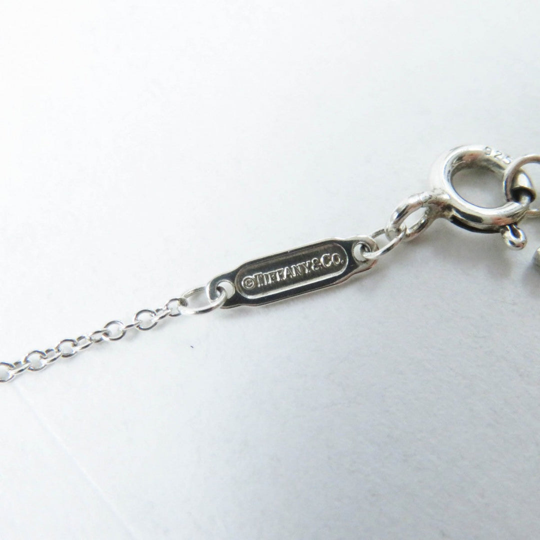 TIFFANY&Co. Necklace Main�FAG925 Silver T Smile Women Used Authentic