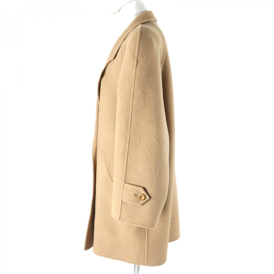 BURBERRY coat Outer: 100% wool, lining: cupra beige Women Used Authentic