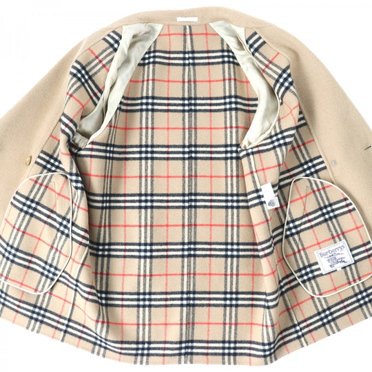 BURBERRY coat Outer: 100% wool, lining: cupra beige Women Used Authentic