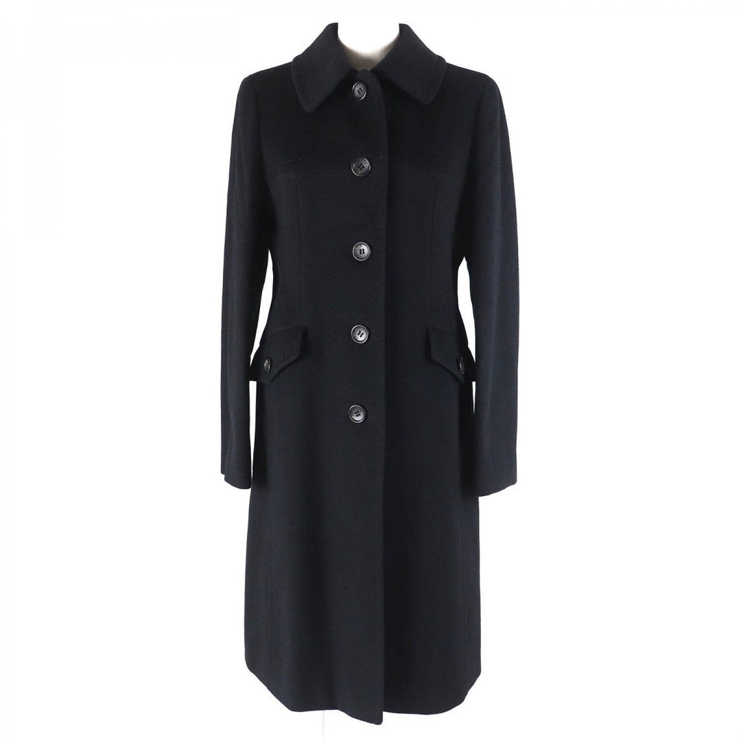 BURBERRY LONDON coat Outer: 63% Angora, Outer: 37% Wool, Lining: Cupra black Women 40 Used Authentic