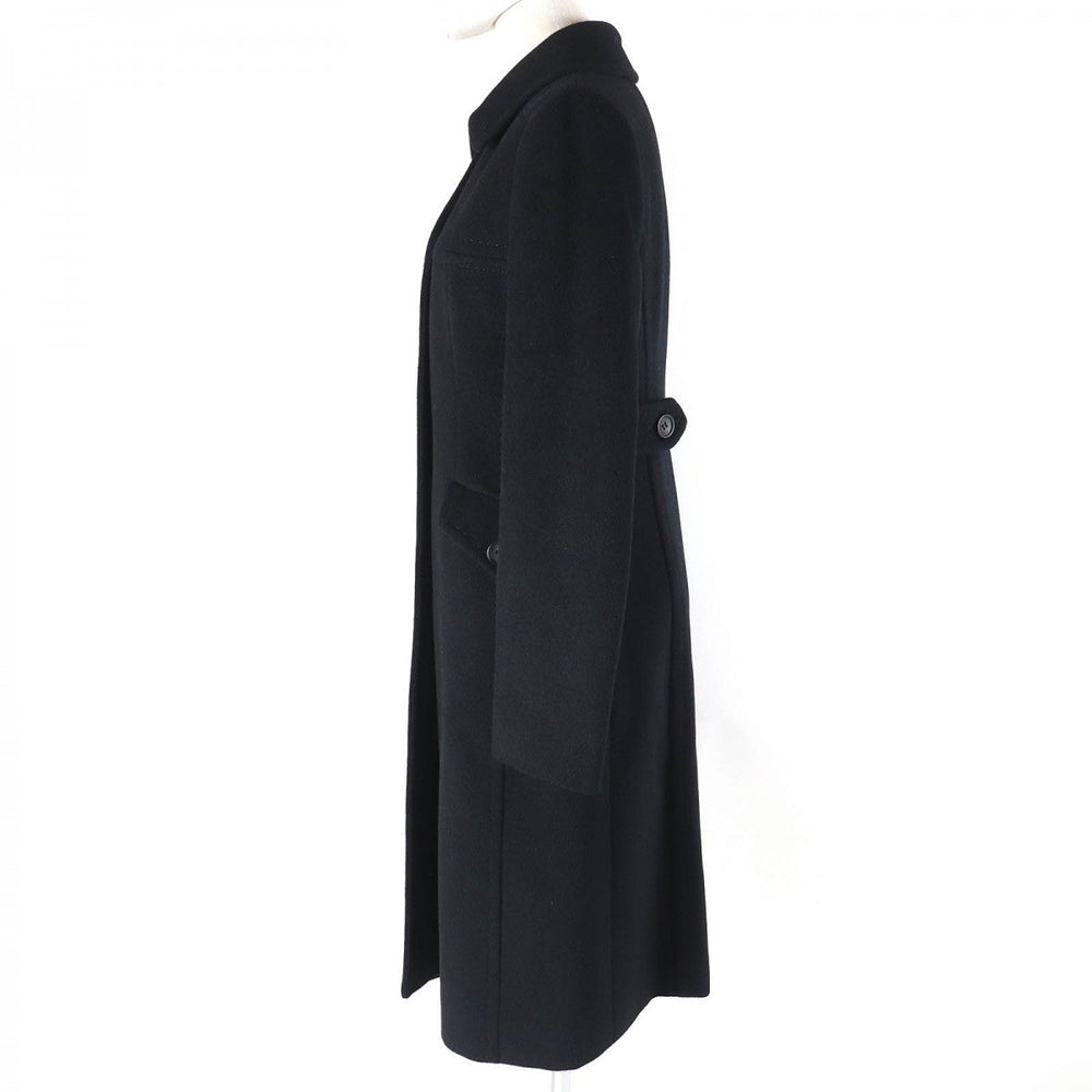 BURBERRY LONDON coat Outer: 63% Angora, Outer: 37% Wool, Lining: Cupra black Women 40 Used Authentic
