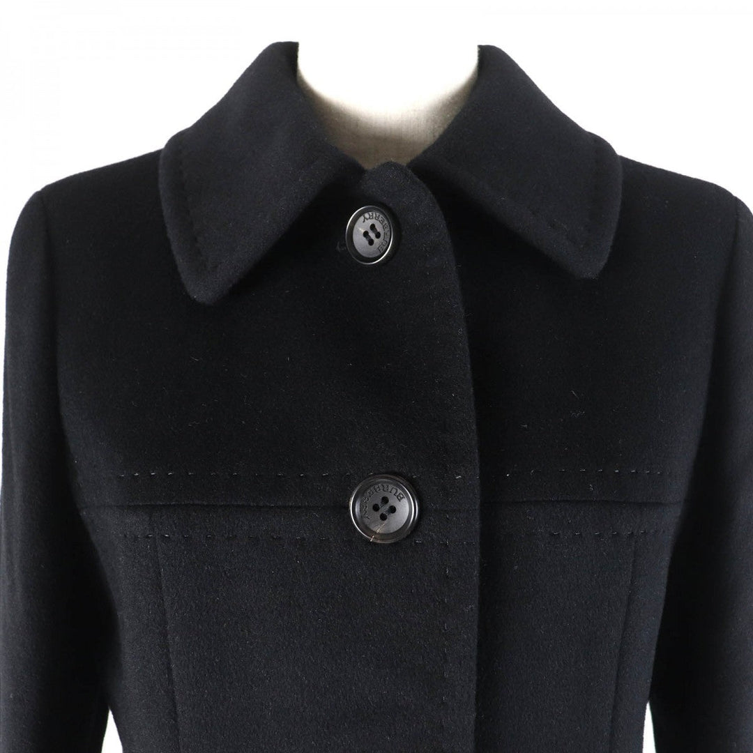 BURBERRY LONDON coat Outer: 63% Angora, Outer: 37% Wool, Lining: Cupra black Women 40 Used Authentic