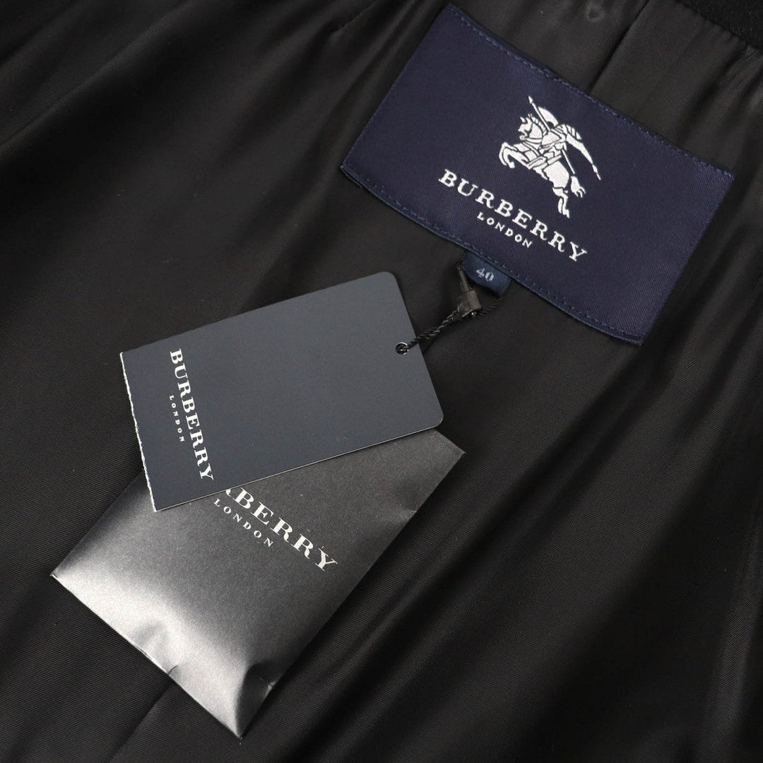 BURBERRY LONDON coat Outer: 63% Angora, Outer: 37% Wool, Lining: Cupra black Women 40 Used Authentic