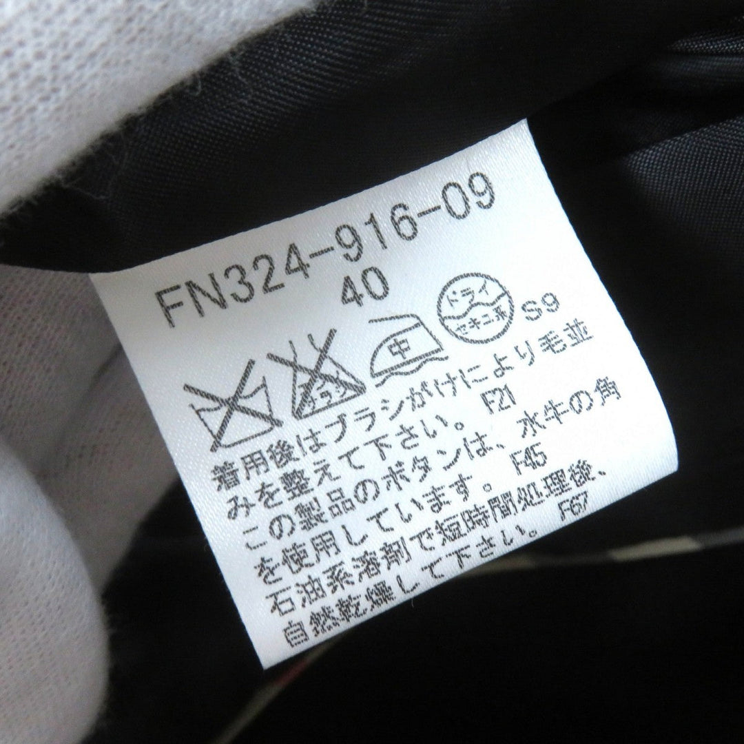 BURBERRY LONDON coat Outer: 63% Angora, Outer: 37% Wool, Lining: Cupra black Women 40 Used Authentic