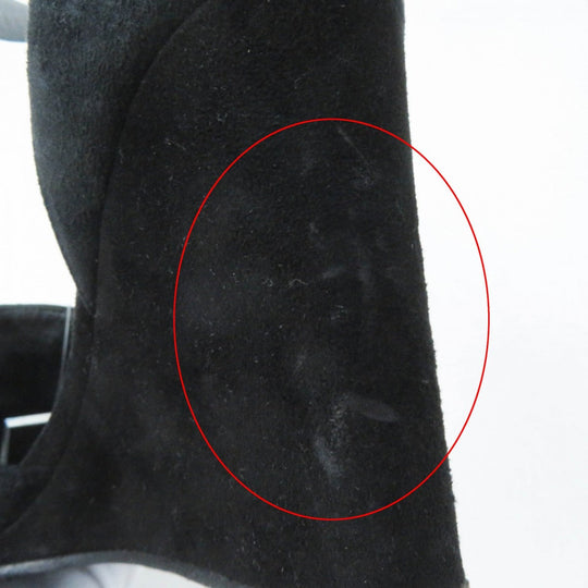 HERMES pumps Main: Suede leather black Kelly Metal/Wedge Sole Baby 90 Women No size listed Used Authentic