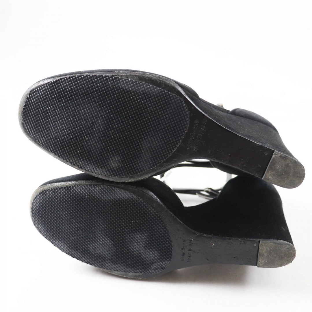 HERMES pumps Main: Suede leather black Kelly Metal/Wedge Sole Baby 90 Women No size listed Used Authentic