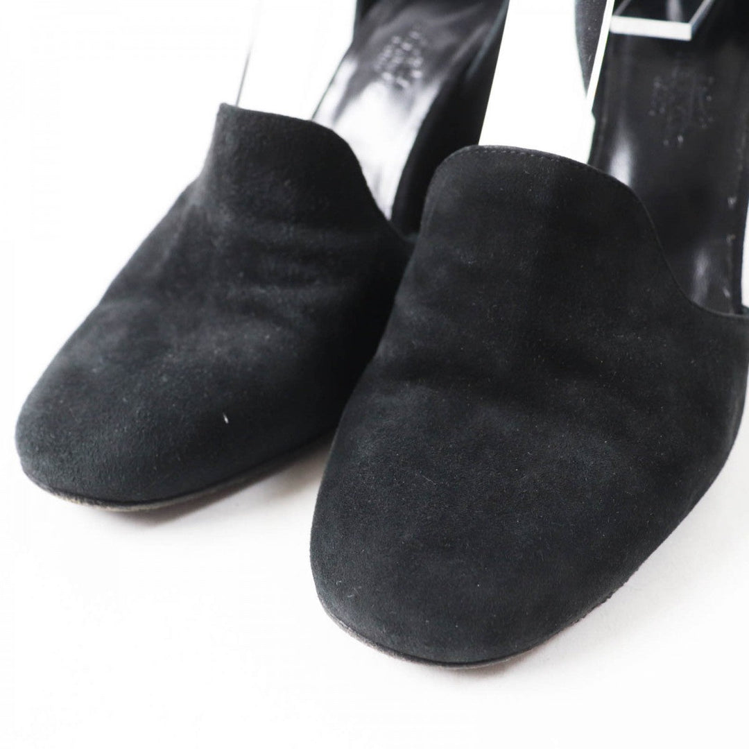 HERMES pumps Main: Suede leather black Kelly Metal/Wedge Sole Baby 90 Women No size listed Used Authentic