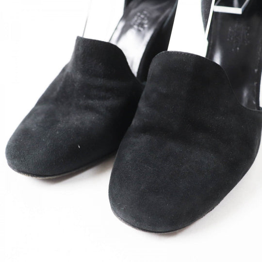 HERMES pumps Main: Suede leather black Kelly Metal/Wedge Sole Baby 90 Women No size listed Used Authentic