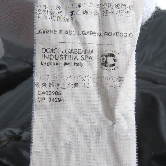 DOLCE&GABBANA Jacket Outer: 93% polyamide (nylon), Outer: 3% acrylic, Outer: 3% wool, Outer: 1% elastane (polyurethane), Lining: 71% wool black mens 48 Used Authentic