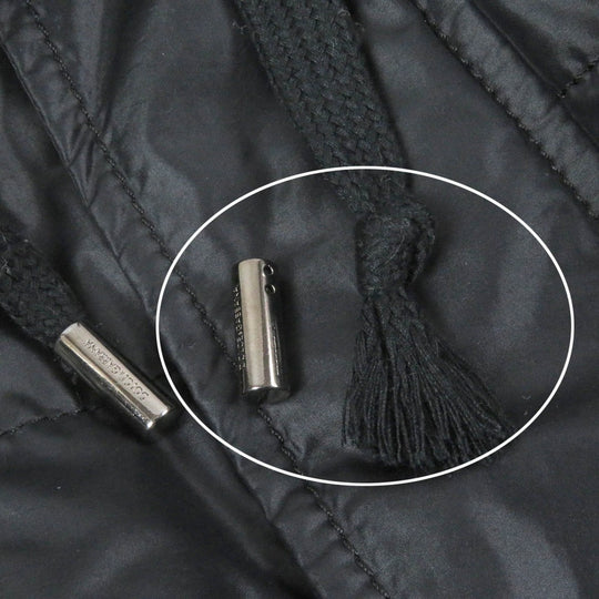 DOLCE&GABBANA Jacket Outer: 93% polyamide (nylon), Outer: 3% acrylic, Outer: 3% wool, Outer: 1% elastane (polyurethane), Lining: 71% wool black mens 48 Used Authentic