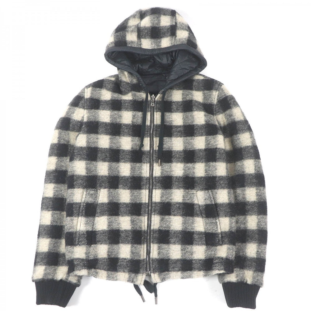 DOLCE&GABBANA Jacket Outer: 93% polyamide (nylon), Outer: 3% acrylic, Outer: 3% wool, Outer: 1% elastane (polyurethane), Lining: 71% wool black mens 48 Used Authentic