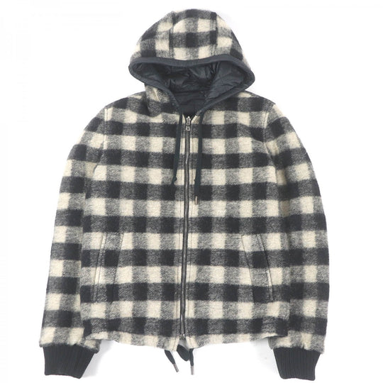 DOLCE&GABBANA Jacket Outer: 93% polyamide (nylon), Outer: 3% acrylic, Outer: 3% wool, Outer: 1% elastane (polyurethane), Lining: 71% wool black mens 48 Used Authentic