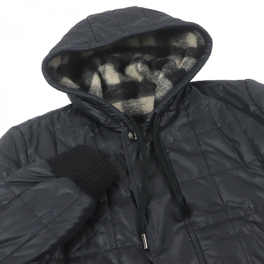 DOLCE&GABBANA Jacket Outer: 93% polyamide (nylon), Outer: 3% acrylic, Outer: 3% wool, Outer: 1% elastane (polyurethane), Lining: 71% wool black mens 48 Used Authentic