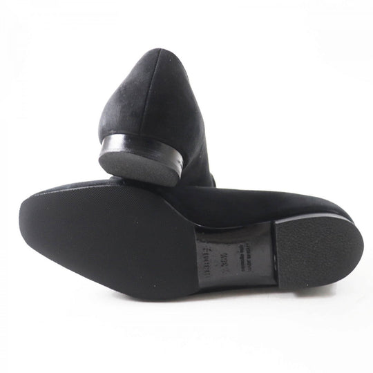 HERMES pumps 36H 202101Z Main: Suede leather black bilbao Women 36.5 Used Authentic