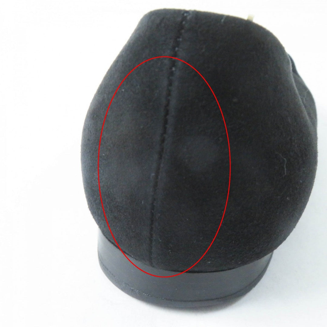 HERMES pumps 36H 202101Z Main: Suede leather black bilbao Women 36.5 Used Authentic