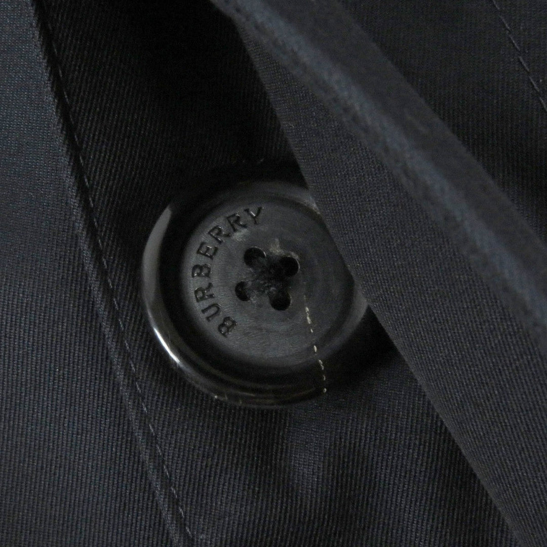 BURBERRY LONDON coat Outer: 100% cotton, Lining: cotton, Lining: polyester, Lining: 90% wool, Lining: 10% cashmere Dark navy mens Used Authentic