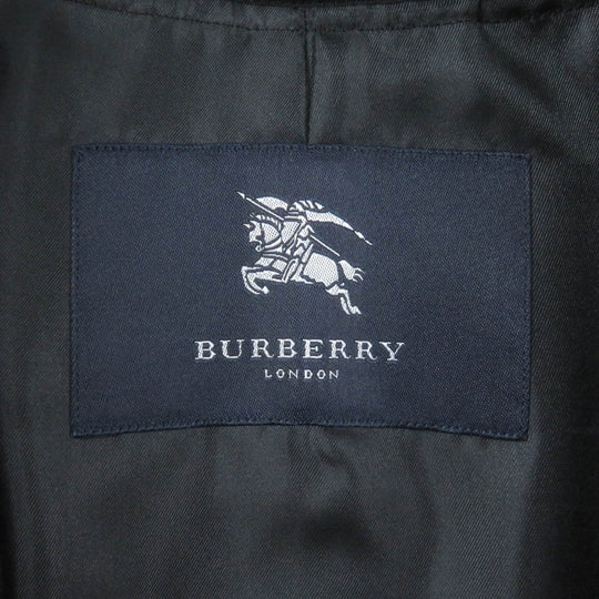 BURBERRY LONDON coat Outer: 100% cotton, Lining: cotton, Lining: polyester, Lining: 90% wool, Lining: 10% cashmere Dark navy mens Used Authentic