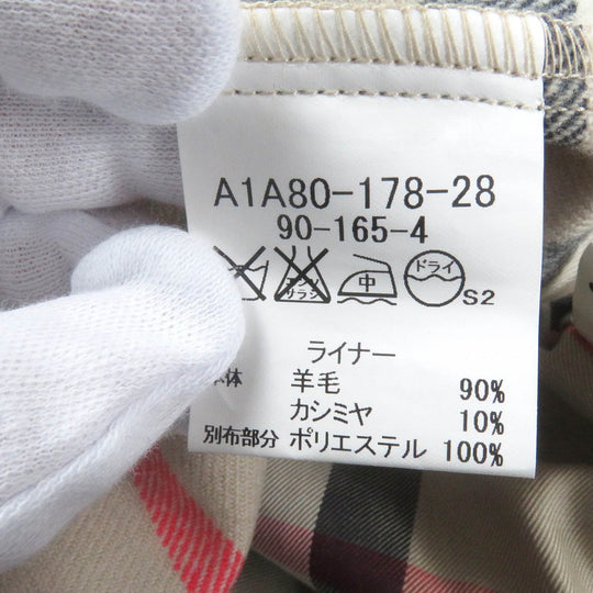 BURBERRY LONDON coat Outer: 100% cotton, Lining: cotton, Lining: polyester, Lining: 90% wool, Lining: 10% cashmere Dark navy mens Used Authentic