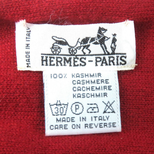 HERMES Scarf cashmere Red