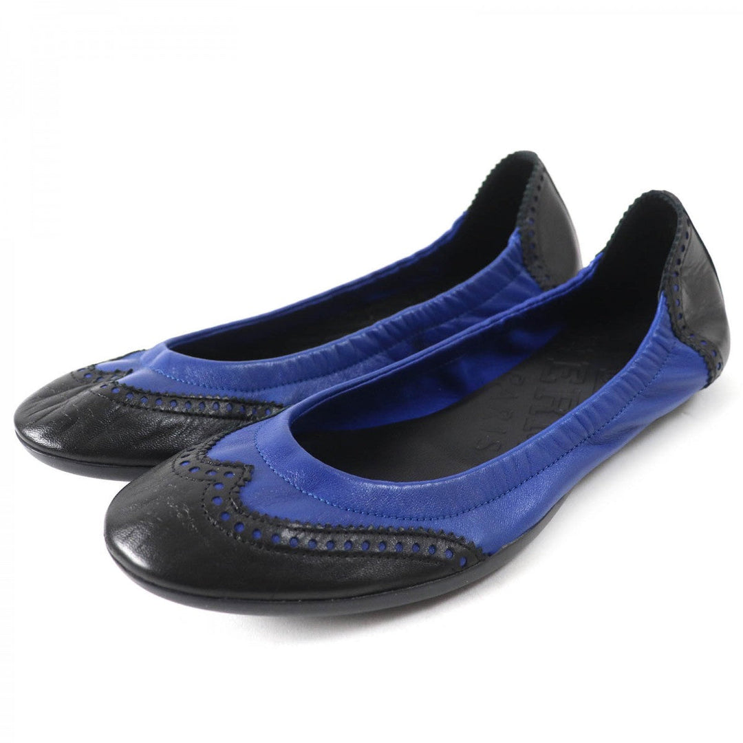 HERMES pumps leather blue-black 36