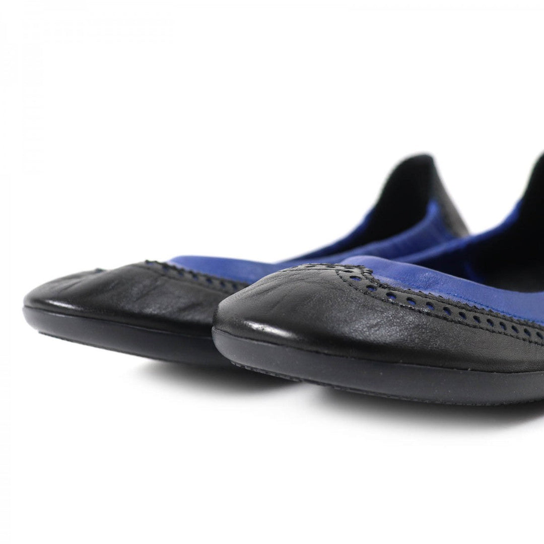 HERMES pumps leather blue-black 36