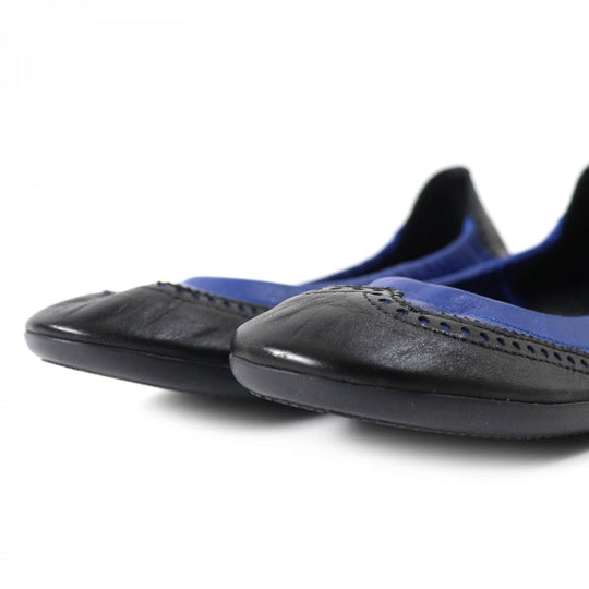 HERMES pumps leather blue-black 36