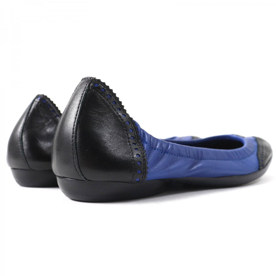 HERMES pumps leather blue-black 36