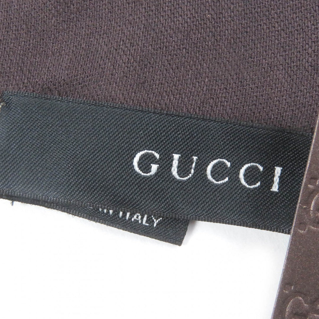 GUCCI Scarf 165904 Main: 70% wool, Main: 30% silk Brown mens Used Authentic