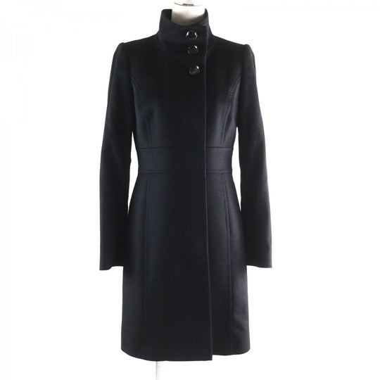 BURBERRY BLACK LABEL coat FNE14-945-09 Outer: 100% cashmere, Lining: 100% cupra black Women 38 Used Authentic