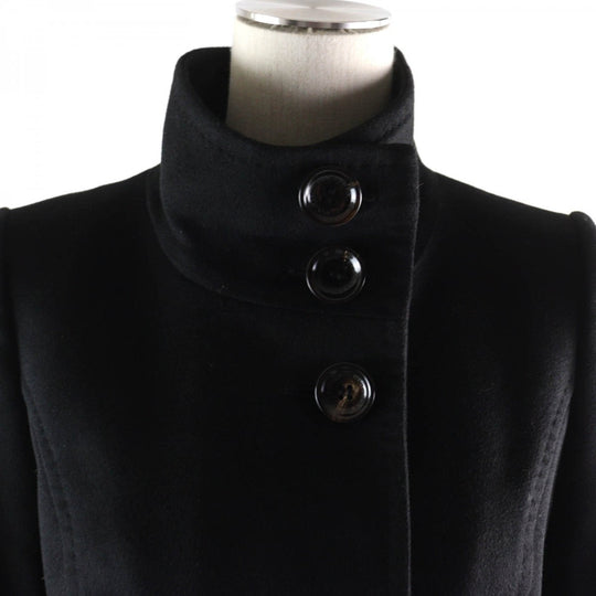 BURBERRY BLACK LABEL coat FNE14-945-09 Outer: 100% cashmere, Lining: 100% cupra black Women 38 Used Authentic